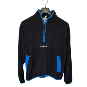 Vintage Adidas 1/4 Zip Up Fleece Jacket Size L